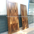 Soundproof unstained finger joint wood board with walnut veneers flush door for home